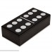 Yellow Mountain Imports Double 12 Dominoes with Dots in Black Lacquer Case B06W9HLK5V